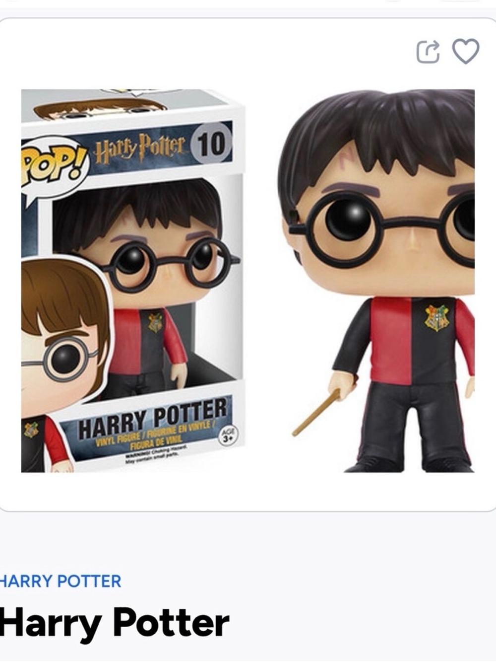 Funko Pop! Harry Potter Vinyl Figure in Black and Red- 10